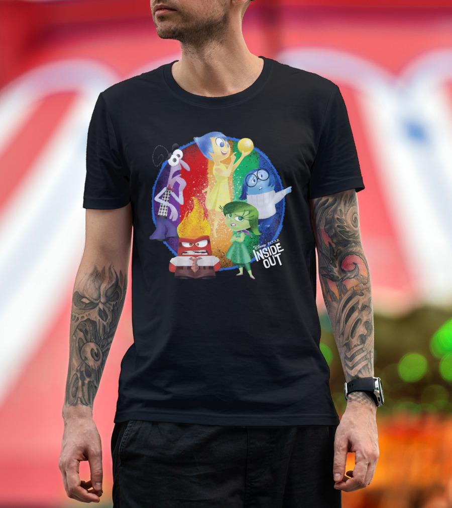 Disney Pixar Inside Out Emotional Characters Group T-Shirt