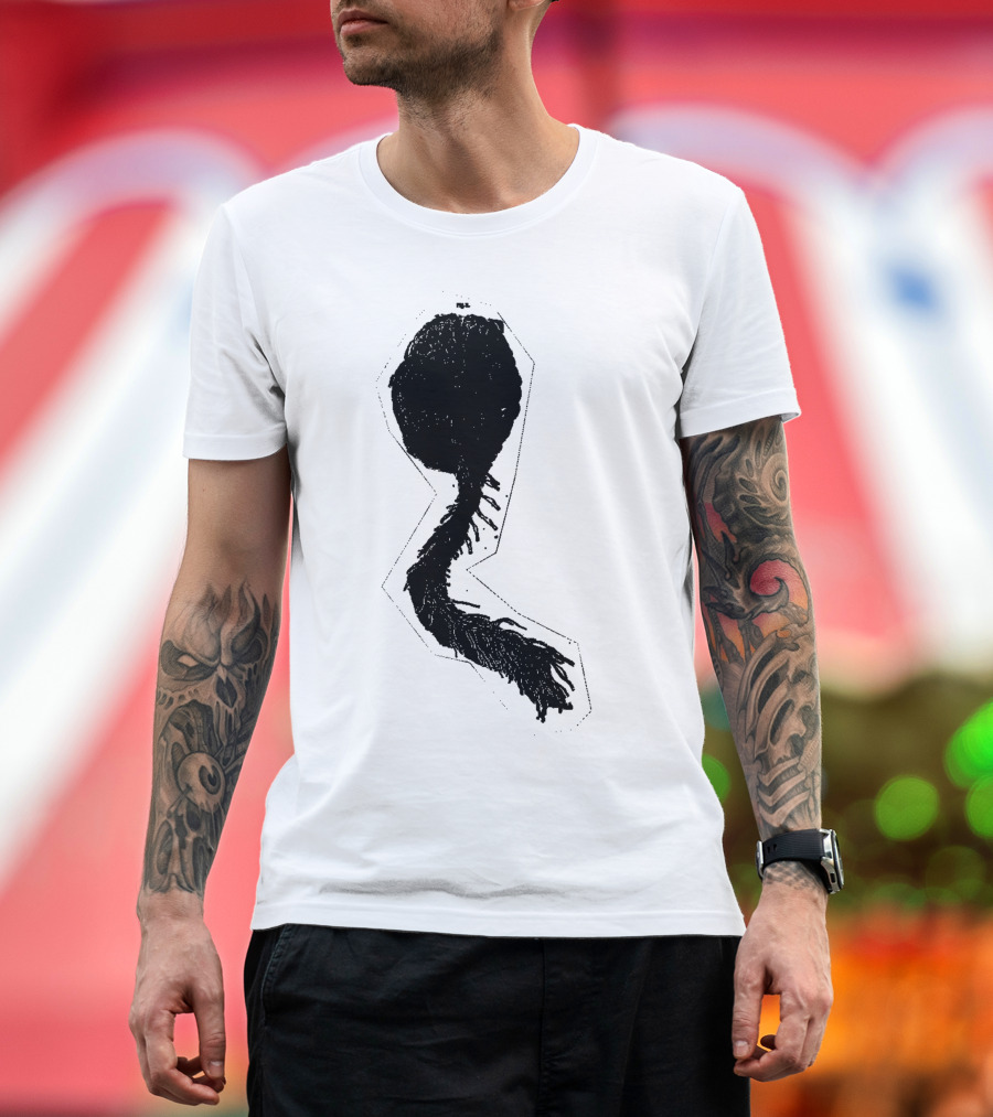 Brain Anatomy Silhouette with Neural Pathways T-Shirt