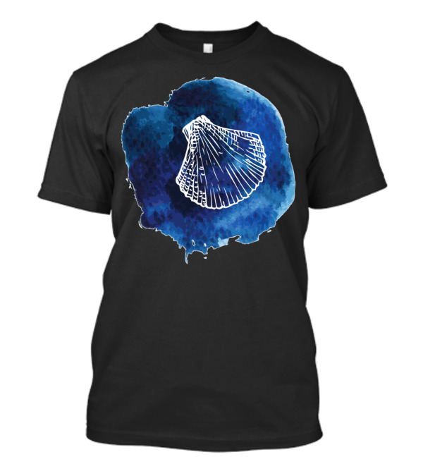 Seashell Watercolor Waves Summer T-Shirt