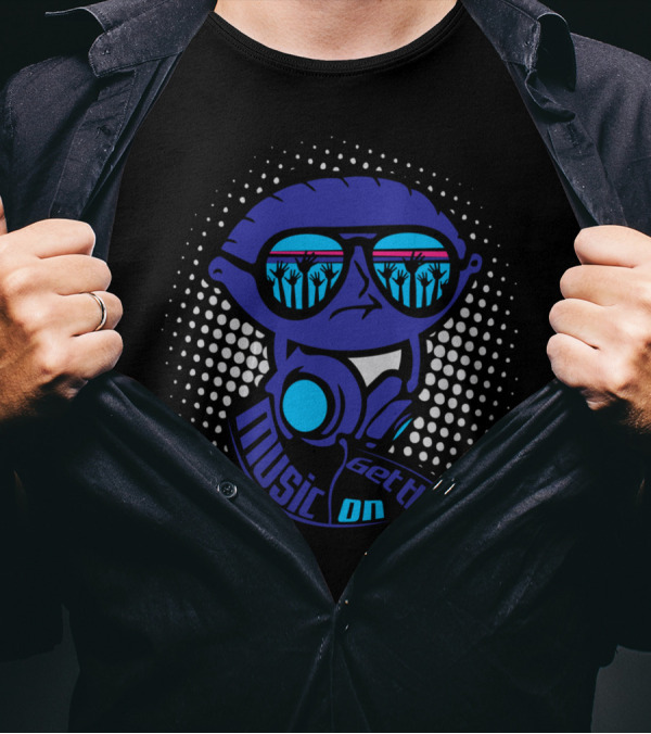 Get That Music On Headphone Party Vibes T-Shirt