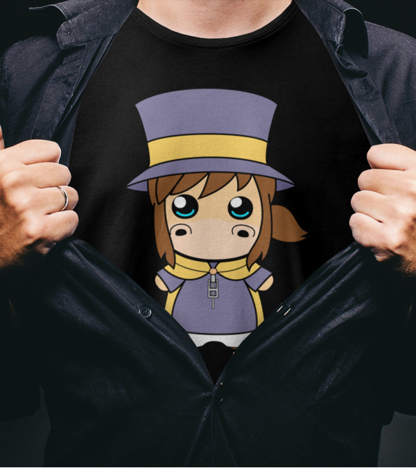 A Grunty In Time Hat Kid Crossover Cute Anime Style Character T-Shirt