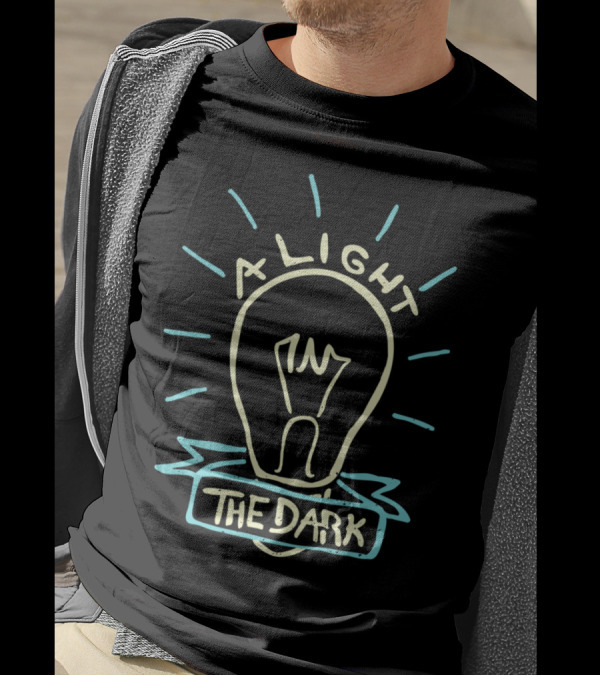A Light In The Dark Lightbulb T-Shirt