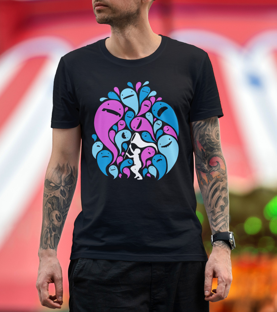 Ghost Hunter Colorful Spirits Chase T-Shirt