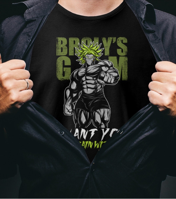 BROLY'S GYM I WANT YOU TO TRAIN WITH ME T-Shirt