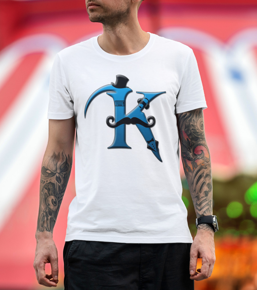 Khaswi K Blue Iconic Gentleman Accessories T-Shirt