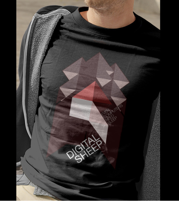 DIGITAL SHEEP EVEN COMPUTERS NEED SLEEP T-Shirt