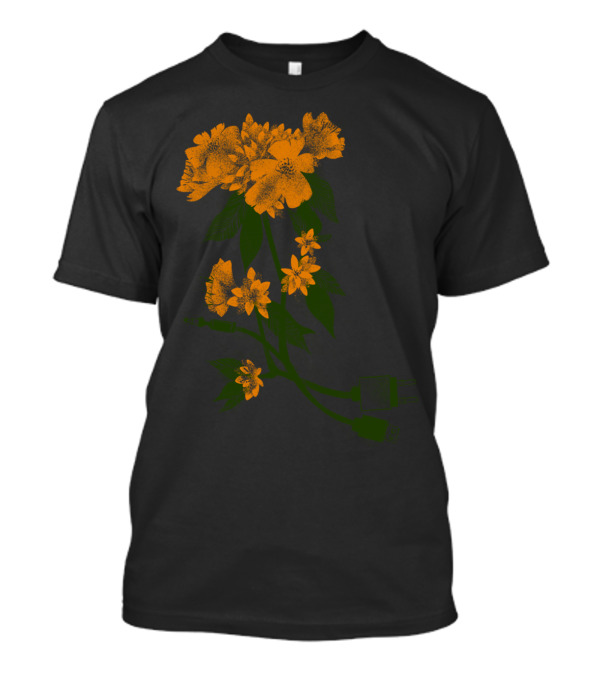 Digital Spring Flowers With USB And Audio Jacks T-Shirt