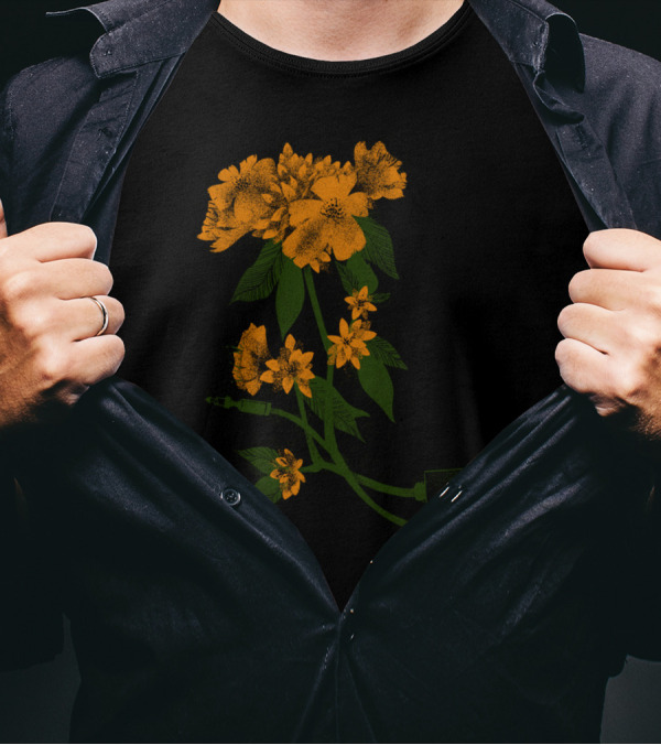 Digital Spring Flowers With USB And Audio Jacks T-Shirt