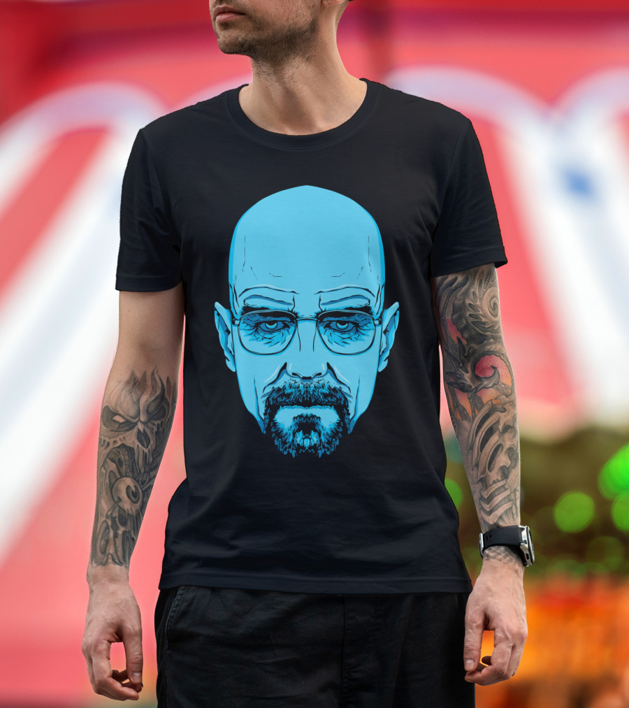 Heisenberg Walter White Breaking Bad Iconic Blue Face T-Shirt