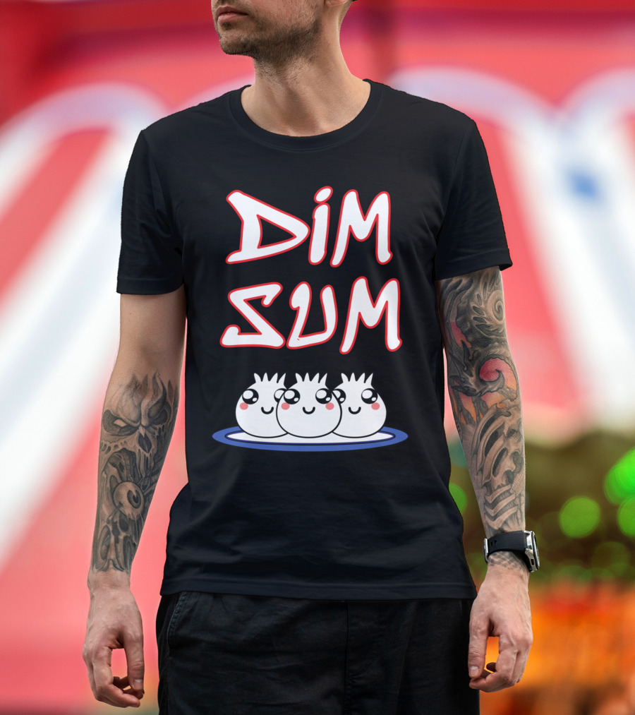 DIM SUM Cute Dumplings on Plate T-Shirt