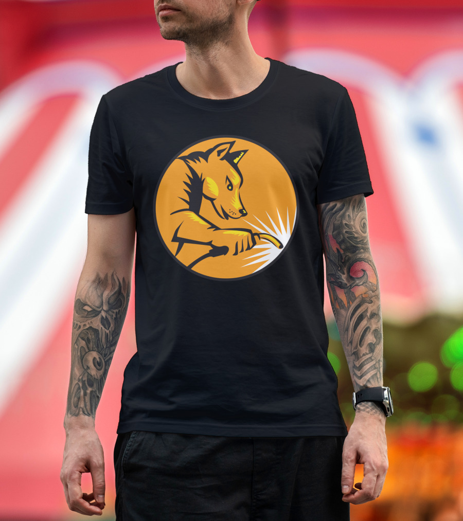 Dingo Dog Welding Circle T-Shirt