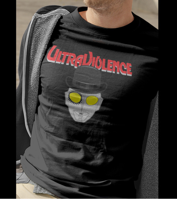 Ultra Violence Robot Face With Bowler Hat T-Shirt