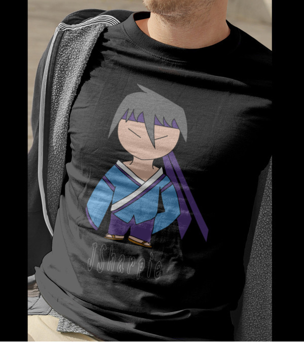Sho Front Pose JSharpie Character Purple Blue T-Shirt