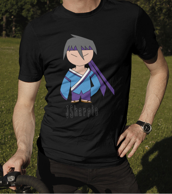 Sho Front Pose JSharpie Character Purple Blue T-Shirt