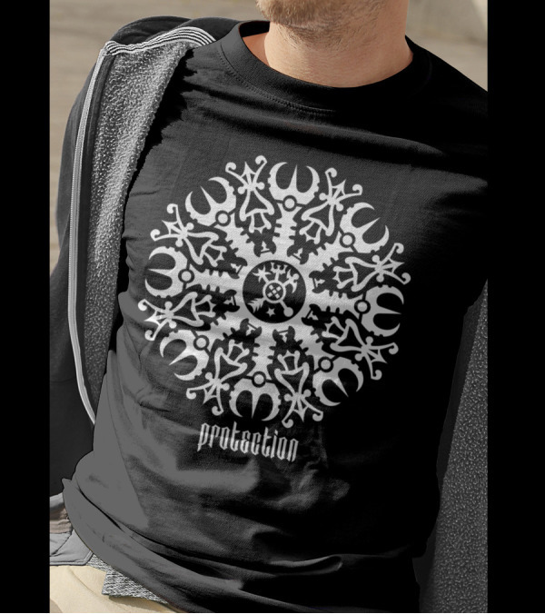 Helmet Of Awe Aegishjalmur Protection No.1 White T-Shirt