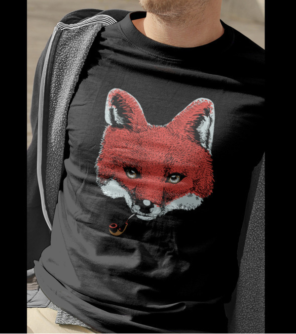 Fox Smoking Pipe T-Shirt