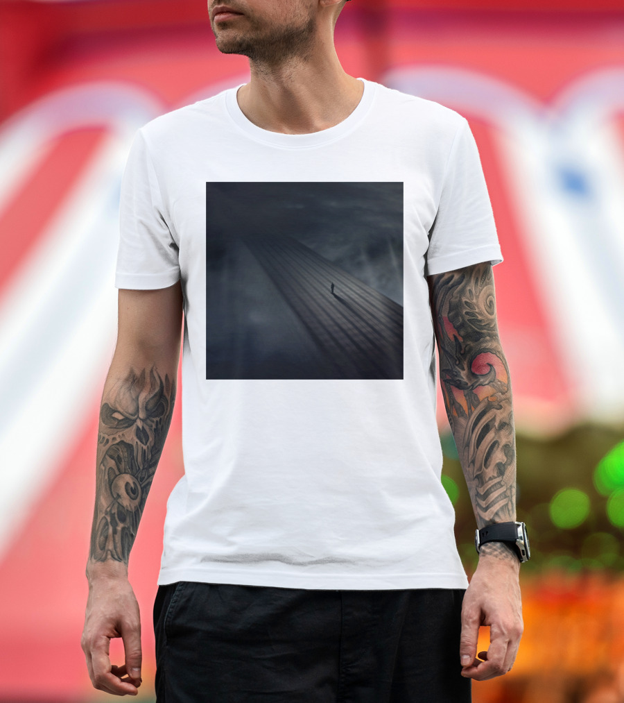 Distance Pathway Silhouette in Shadows T-Shirt