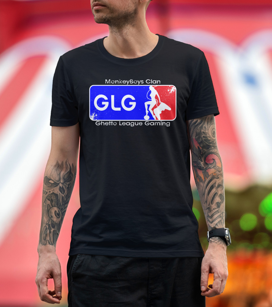 MonkeyBoys Clan Ghetto League Gaming GLG T-Shirt