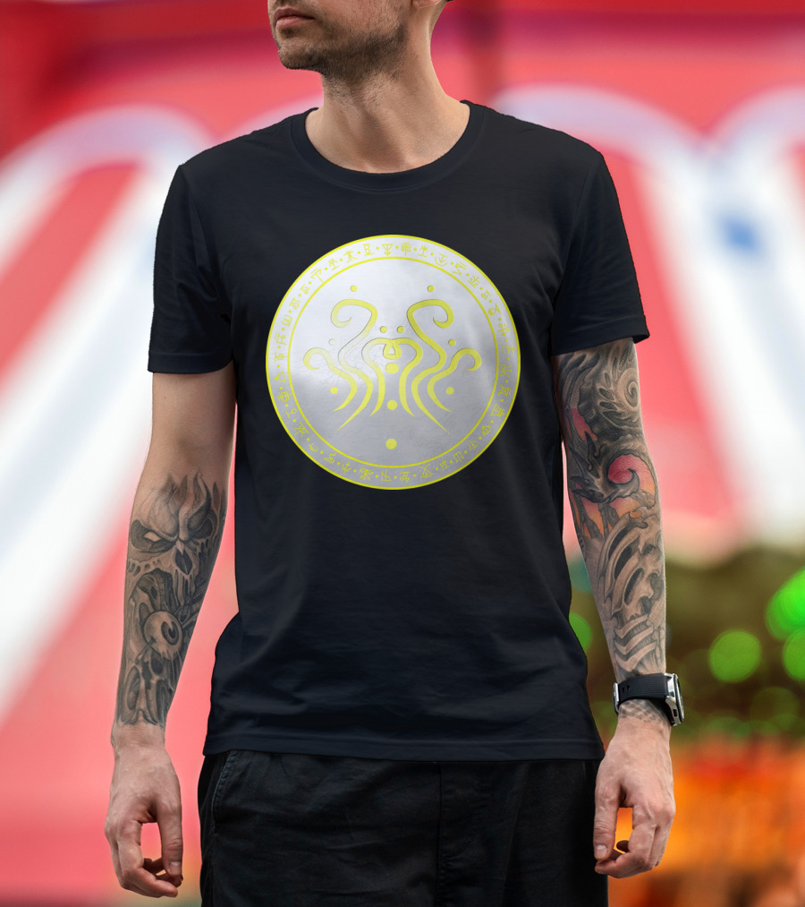 Sigil Of Air Mystical Circular Glyph and Symbols T-Shirt