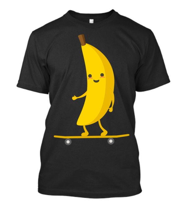 Banana Skater H Cheeky Skateboarding Fruit T-Shirt