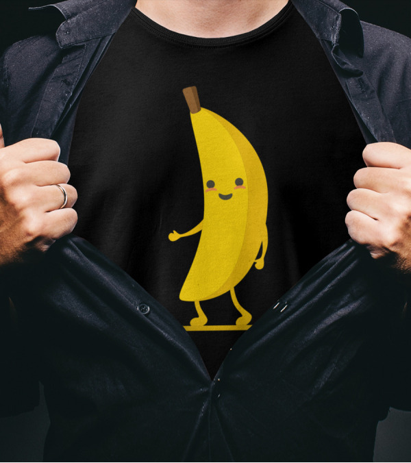 Banana Skater H Cheeky Skateboarding Fruit T-Shirt