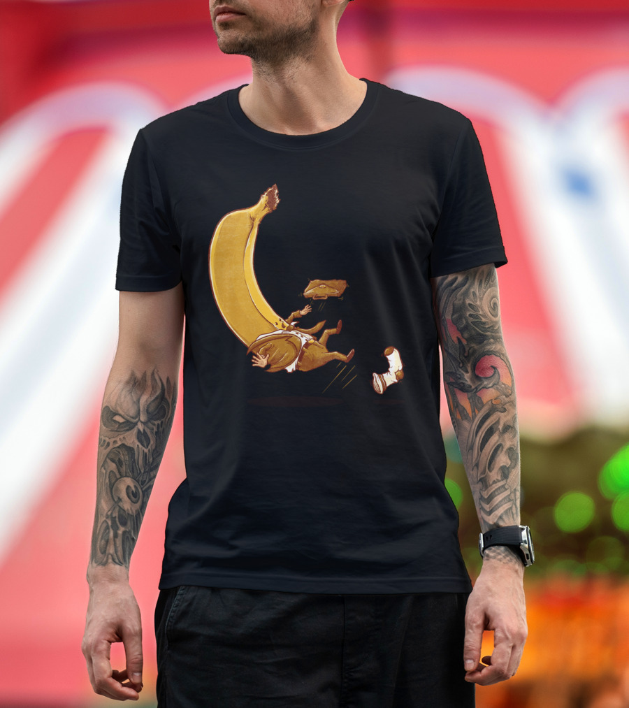 Banana Slip and Gentleman Falling T-Shirt
