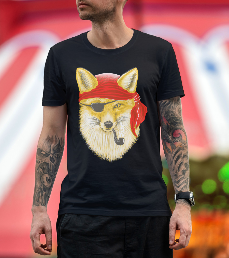 Foxy Pirate Pipe and Eyepatch Prowler T-Shirt