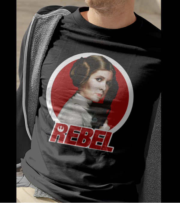 Leia Rebel Icon Circle With Blaster T-Shirt