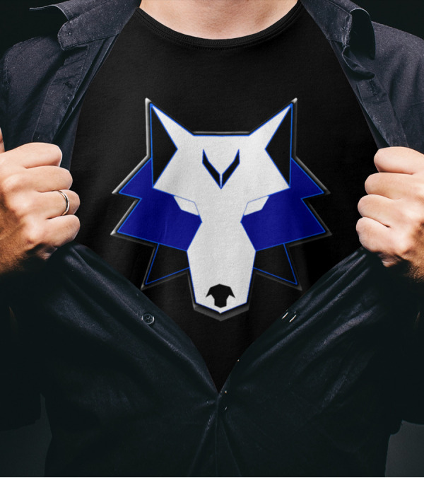 Vatiicus Prime Geometric Wolf Emblem T-Shirt