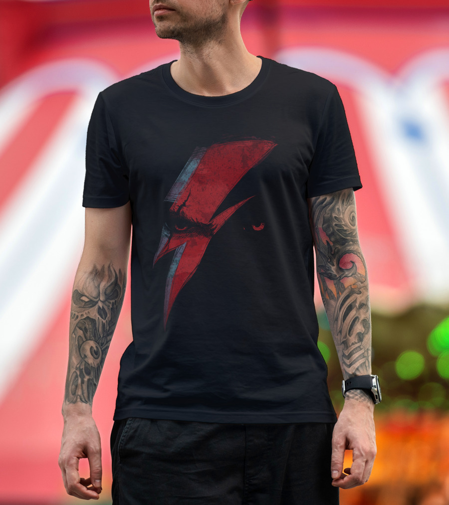 Heroes Aladdin Sane Lightning Bolt Eyes T-Shirt