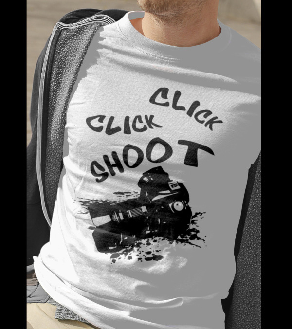 Click Click Shoot Camera Photography T-Shirt