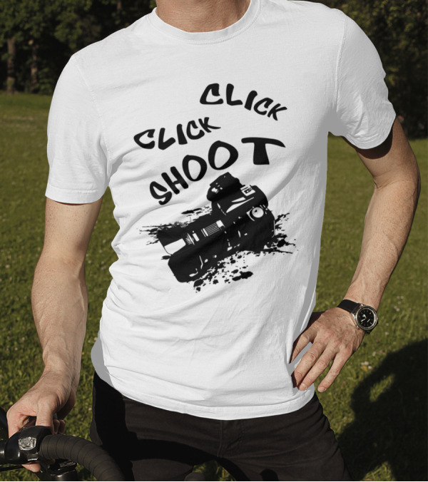 Click Click Shoot Camera Photography T-Shirt