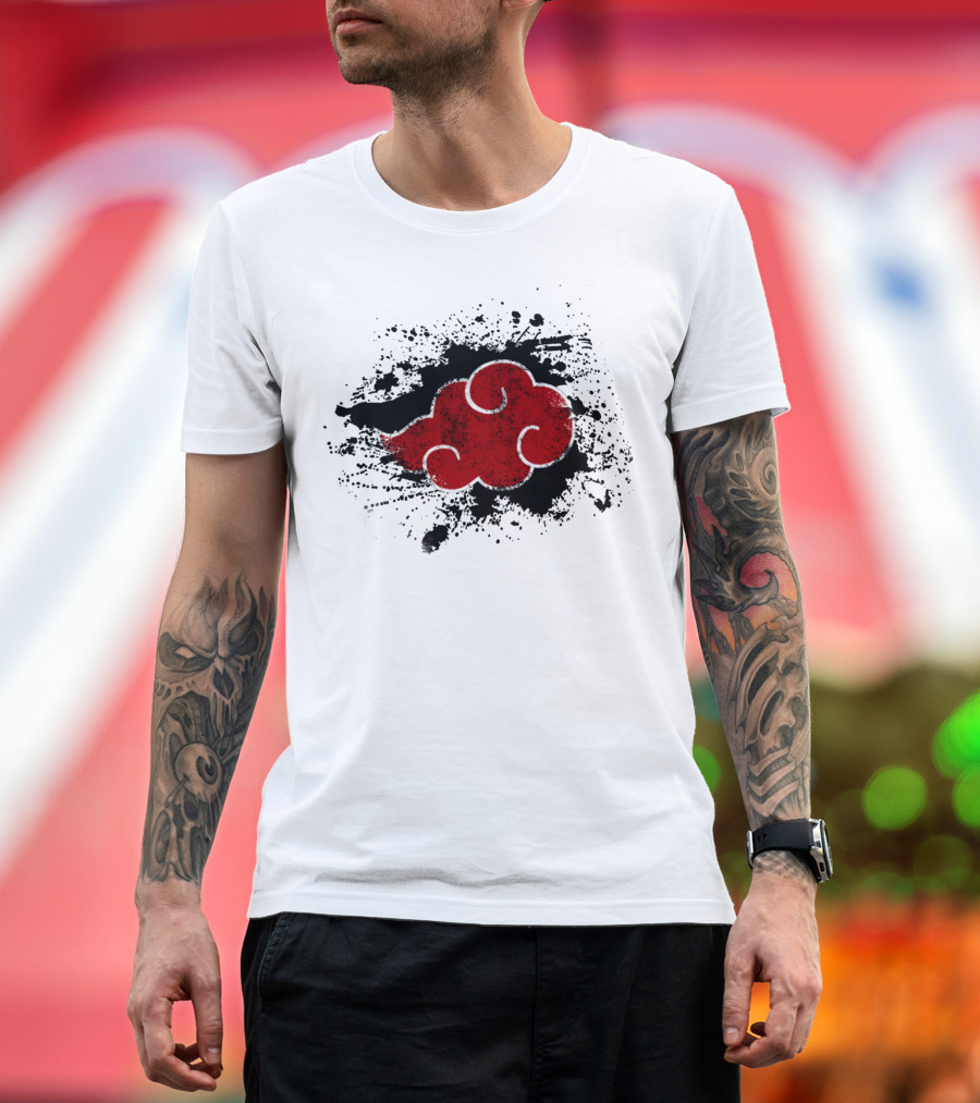 Red Akatsuki Cloud Hidden Organisation T-Shirt