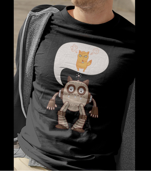 Video Game Controller Kitten Gamer Robot Cats T-Shirt