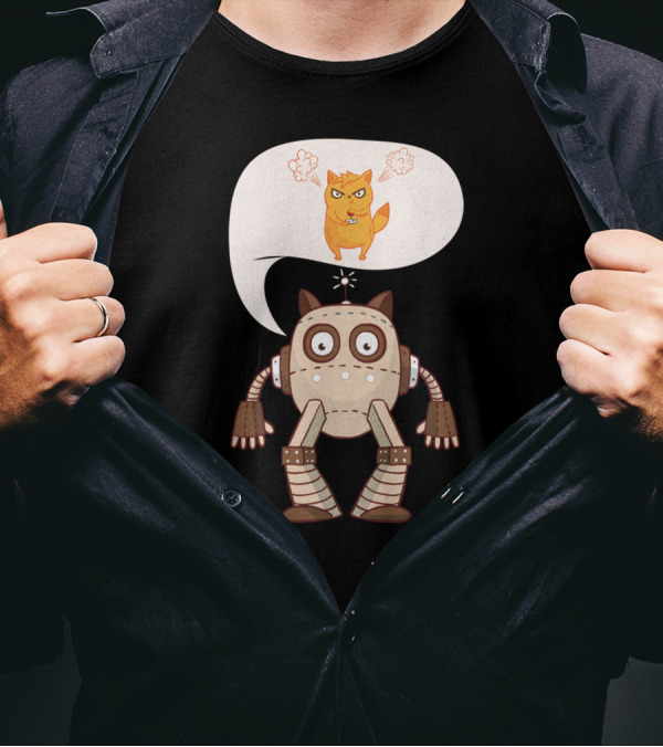 Video Game Controller Kitten Gamer Robot Cats T-Shirt