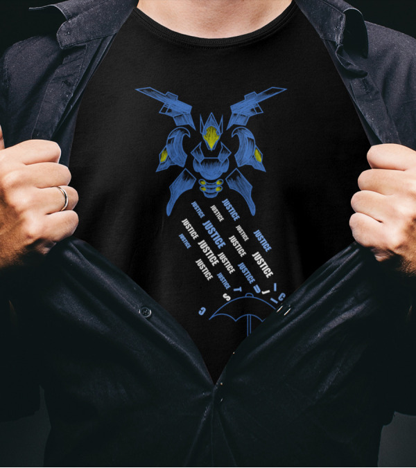 Cloudy With A Chance Of Justice Robotic Justice Storm T-Shirt