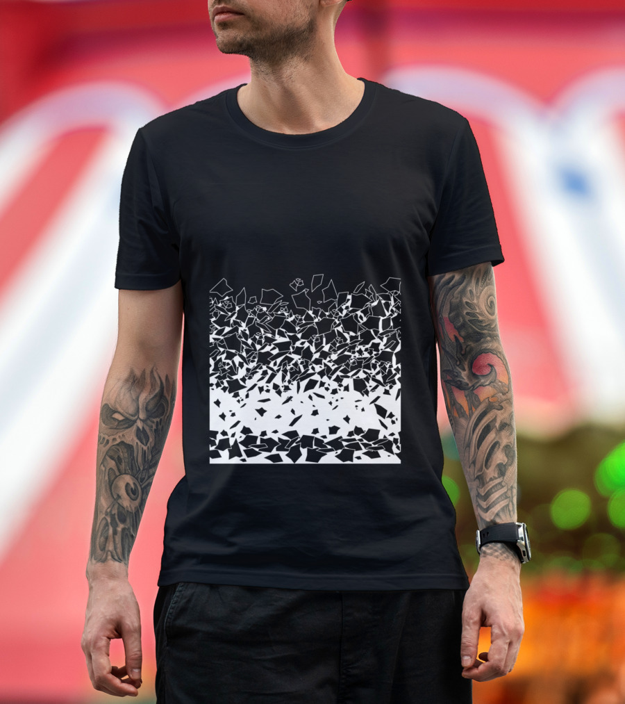 BDP Concentration Shattered Black and White Fragments T-Shirt