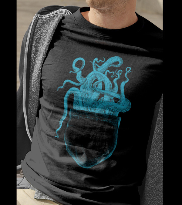 Octopocket Tentacles Emerging From Pocket T-Shirt