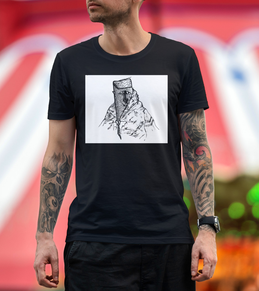 Office Command Plague Doctor Sketch T-Shirt