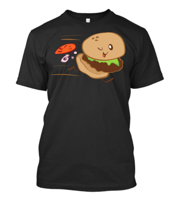 Burger Run Winking Burger Animated Sprint T-Shirt