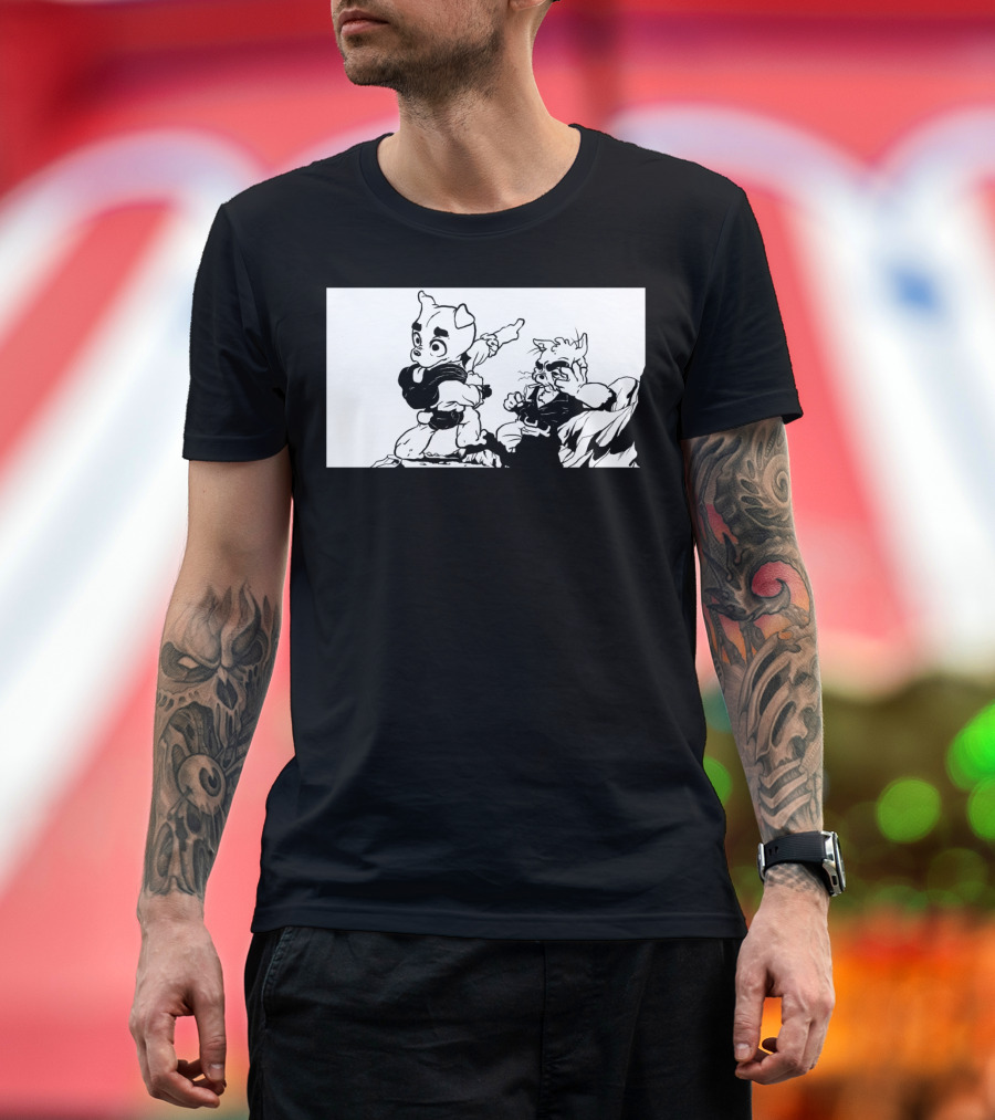 Dog Climbing Adventure by PettyTort T-Shirt