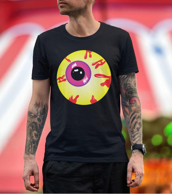 Premium T-Shirt: Icteric Syndrome Eye Bloodshot Cartoon Drip T-Shirt Icteric Syndrome Eye Bloodshot Cartoon Drip T-Shirt