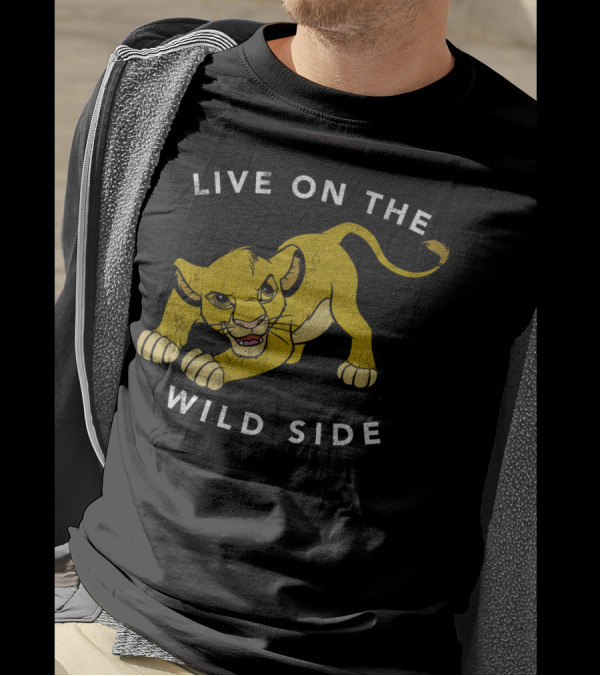 Live On The Wild Side Simba The Lion King T-Shirt
