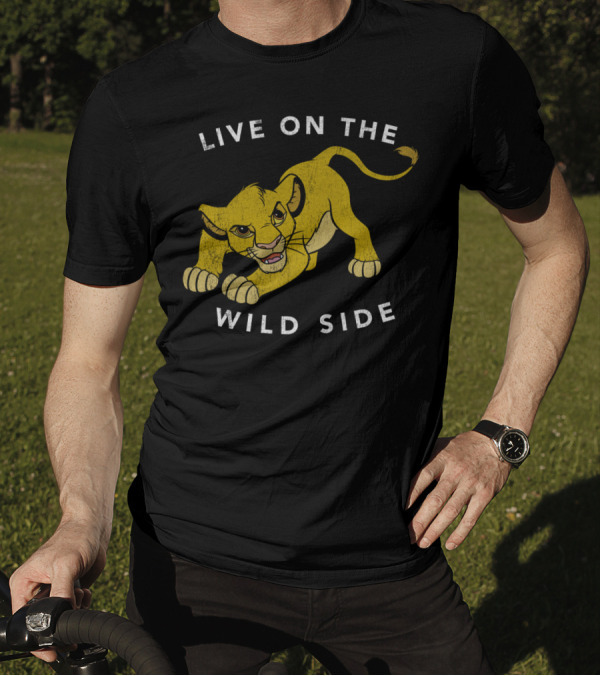Live On The Wild Side Simba The Lion King T-Shirt