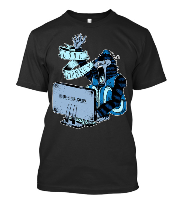 Code Monkey Shielder Hey T-Shirt