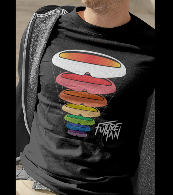 Visorception Future Man Rainbow Layers T-Shirt