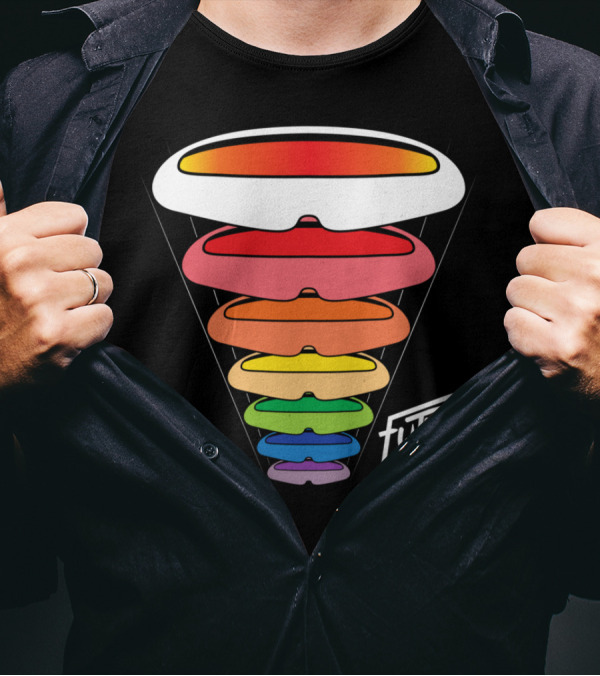 Visorception Future Man Rainbow Layers T-Shirt