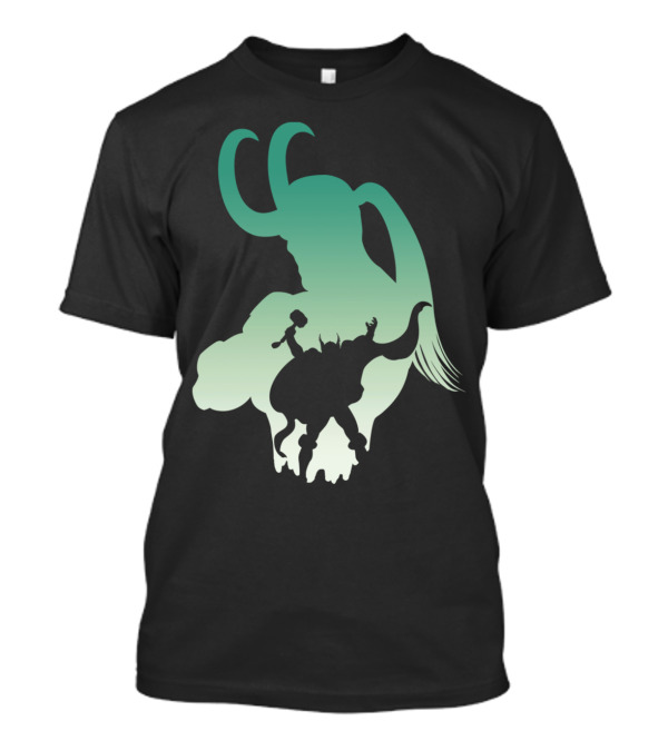 Loki Thor Shadow Battle Mjolnir T-Shirt