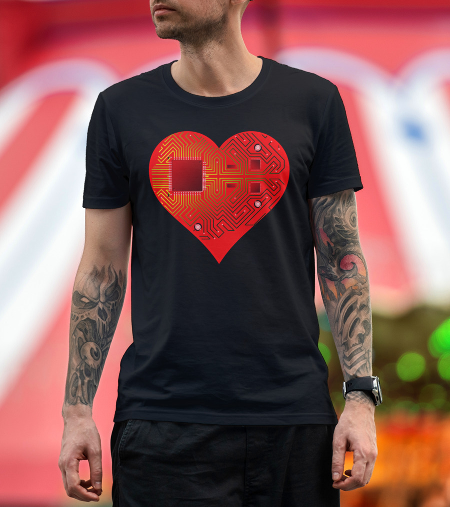 AI Heart Circuit T-Shirt
