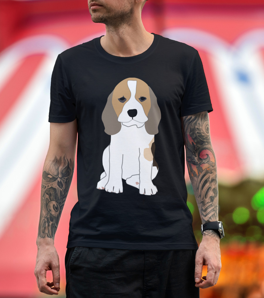 Beagle Dog Cute Sitting T-Shirt